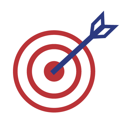 icon of a circular target hit by an arrow