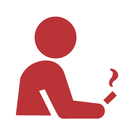 icon of a person smoking